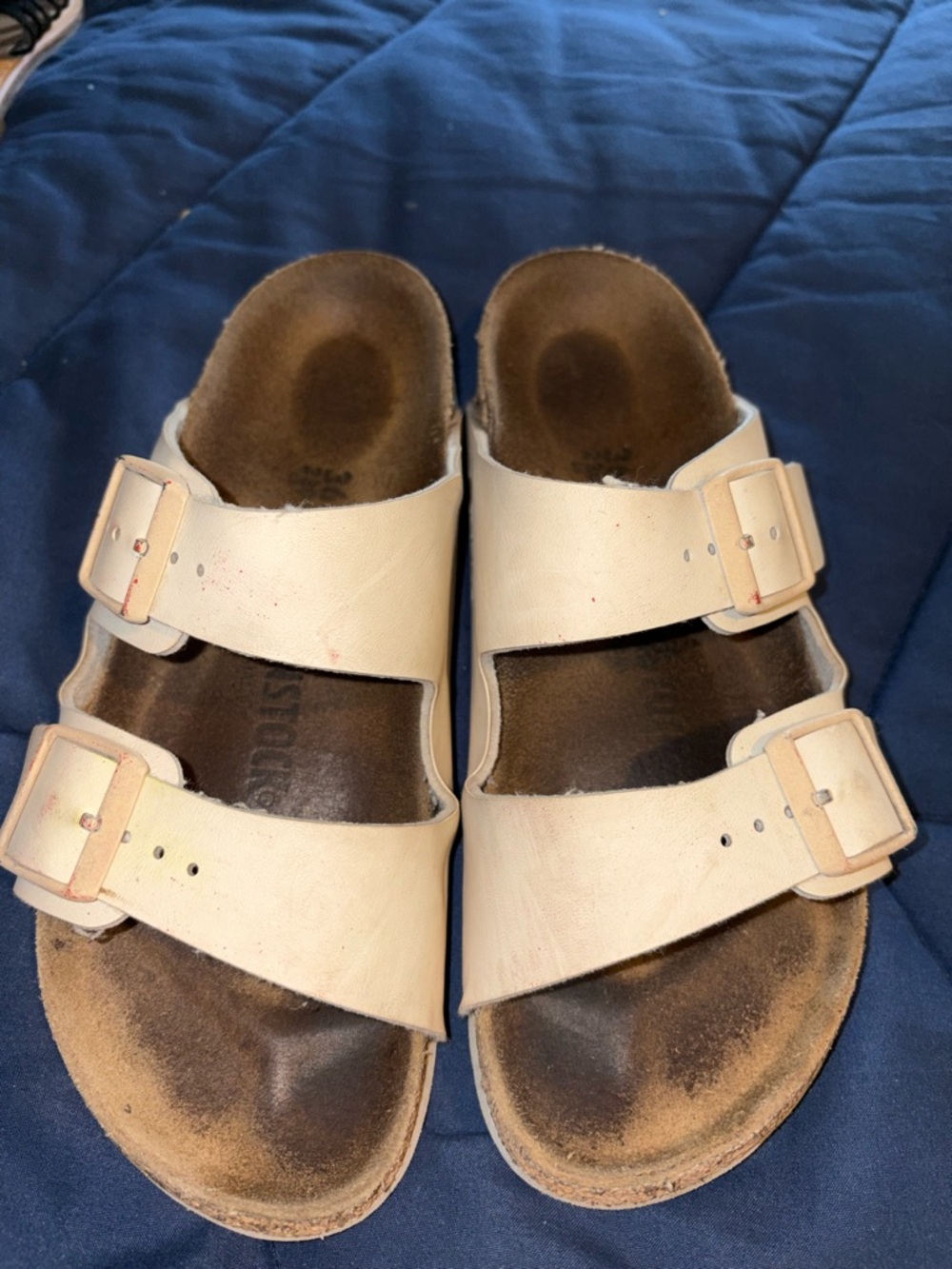 Birkenstock Tan Suede Footbed Slip-On Sandal